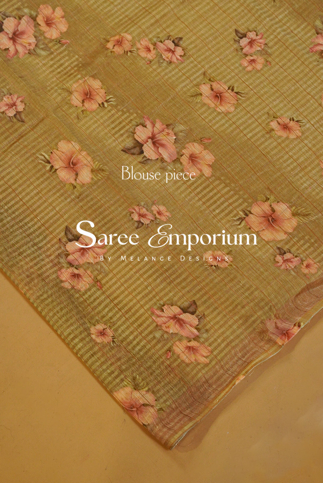 Printed Linen Saree For Women MDS0271