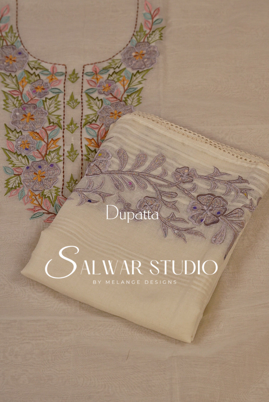 Pure Chanderi Embroidery Unstitched Salwar Suit Dress Material Off White AC0269