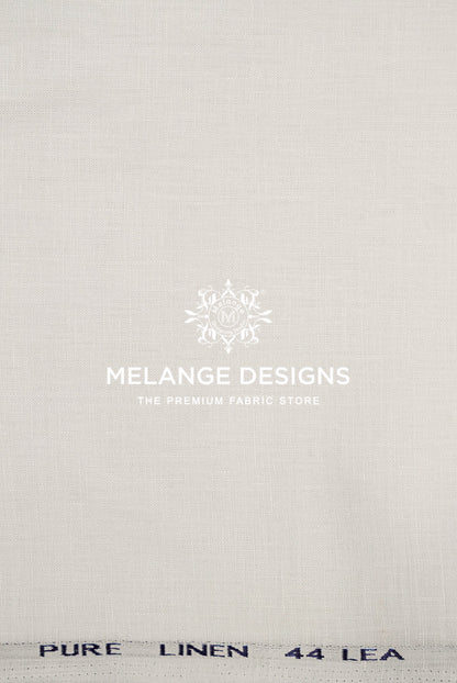 Pure Linen Fabric 44 LEA Close View.