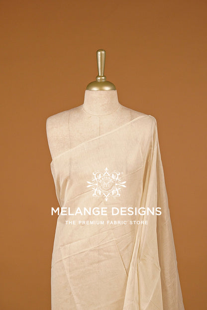 Pure Mul Chanderi Dupatta For Women White BJ0072