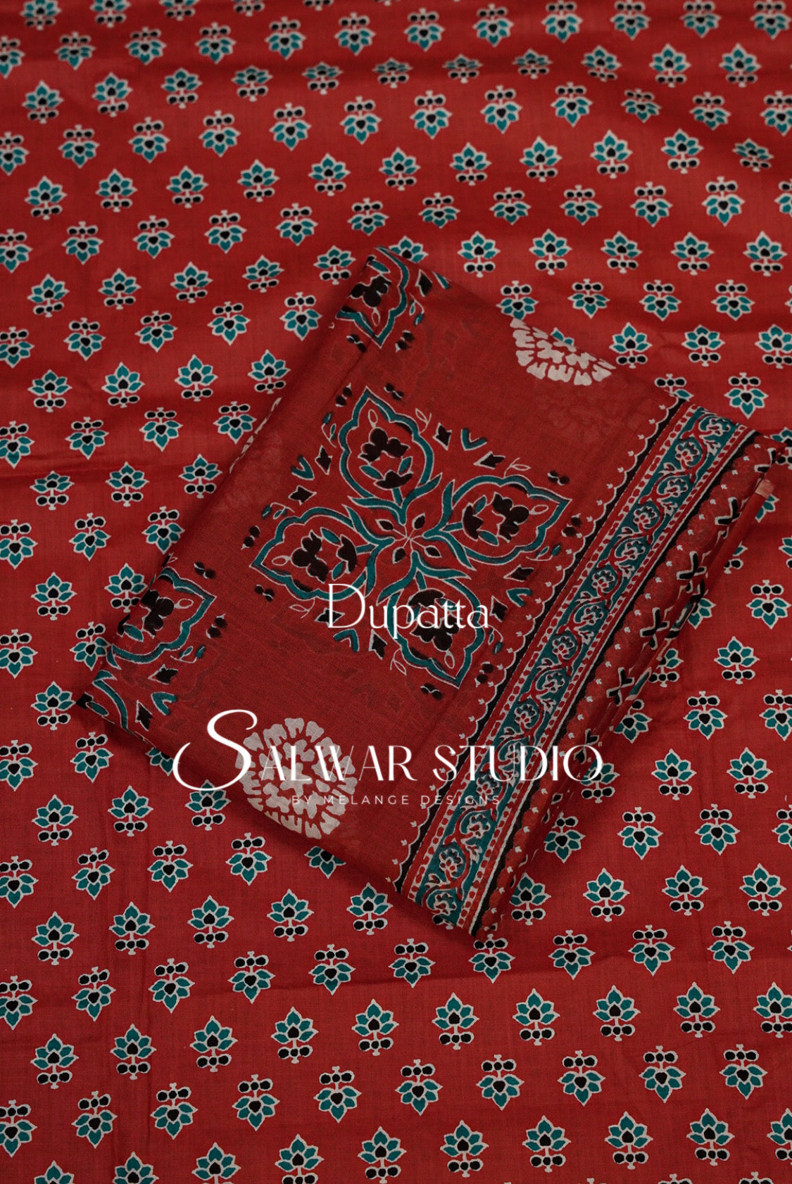 Printed Cotton Unstitched Salwar Suit Dress Material Dupatta