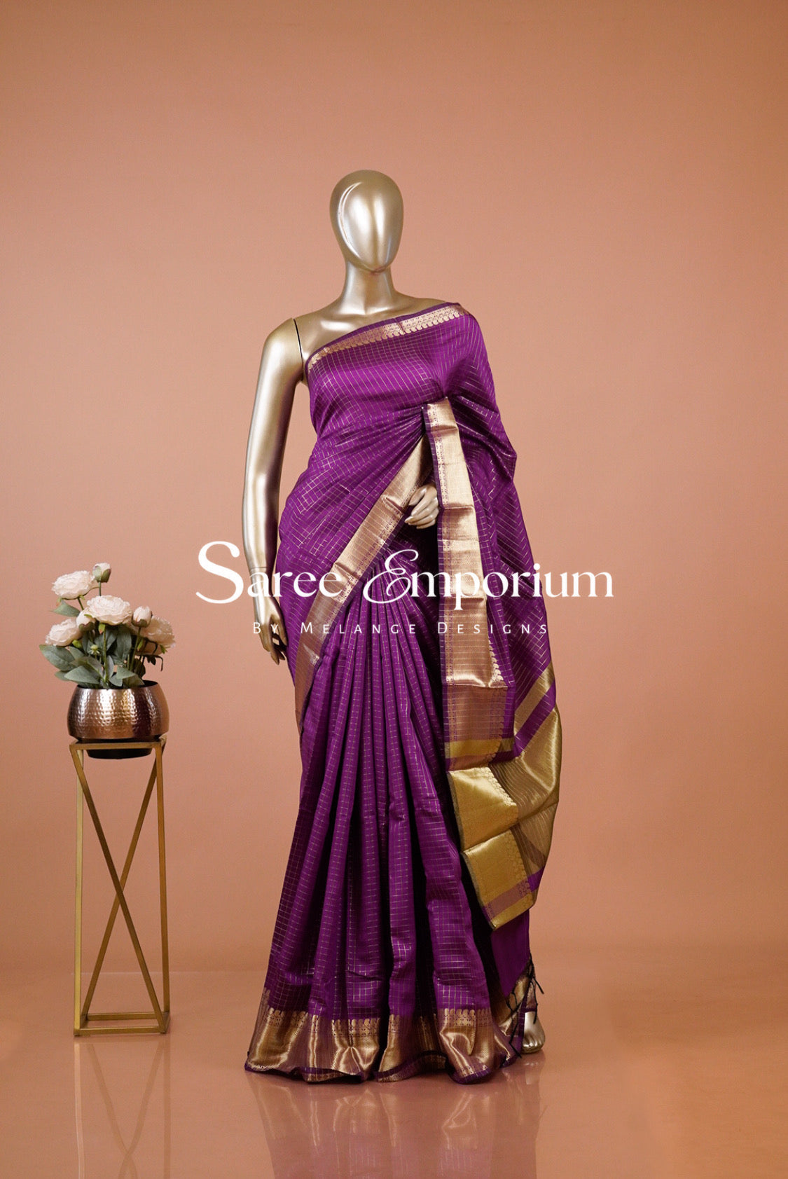 Semi Banarasi Saree for Women MDS0312