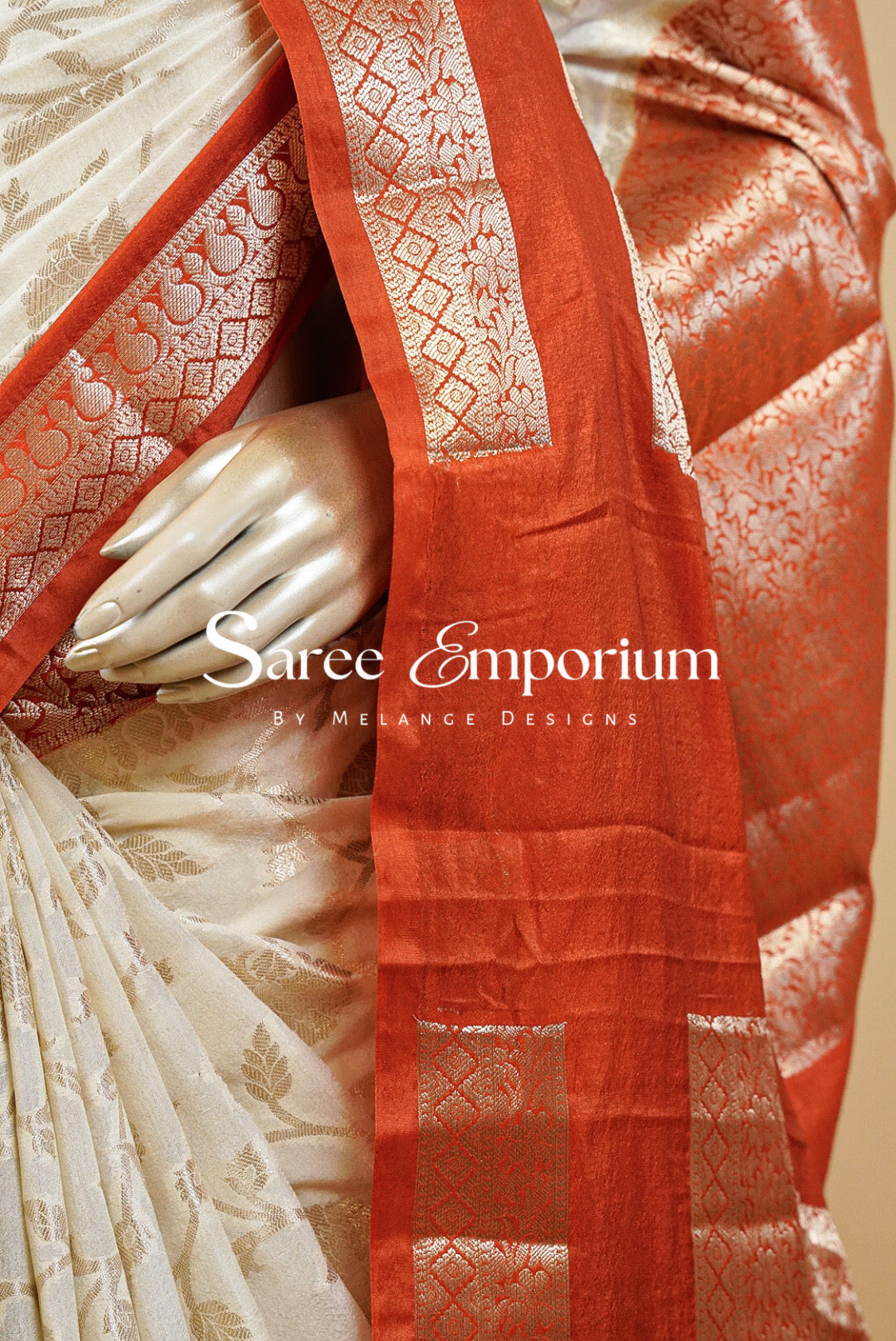 Semi Banarasi Saree for Women MDS0320