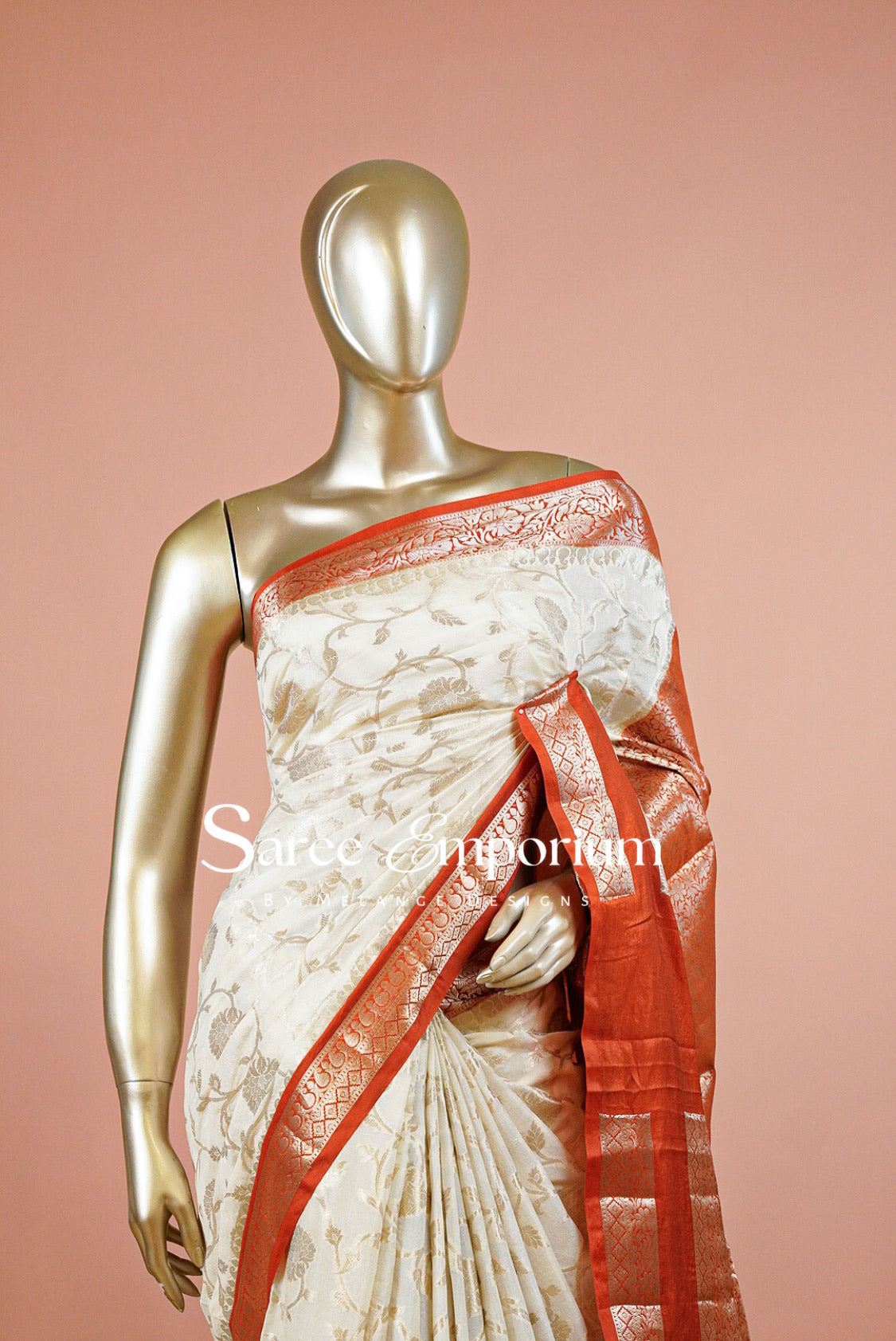 Semi Banarasi Saree for Women MDS0320