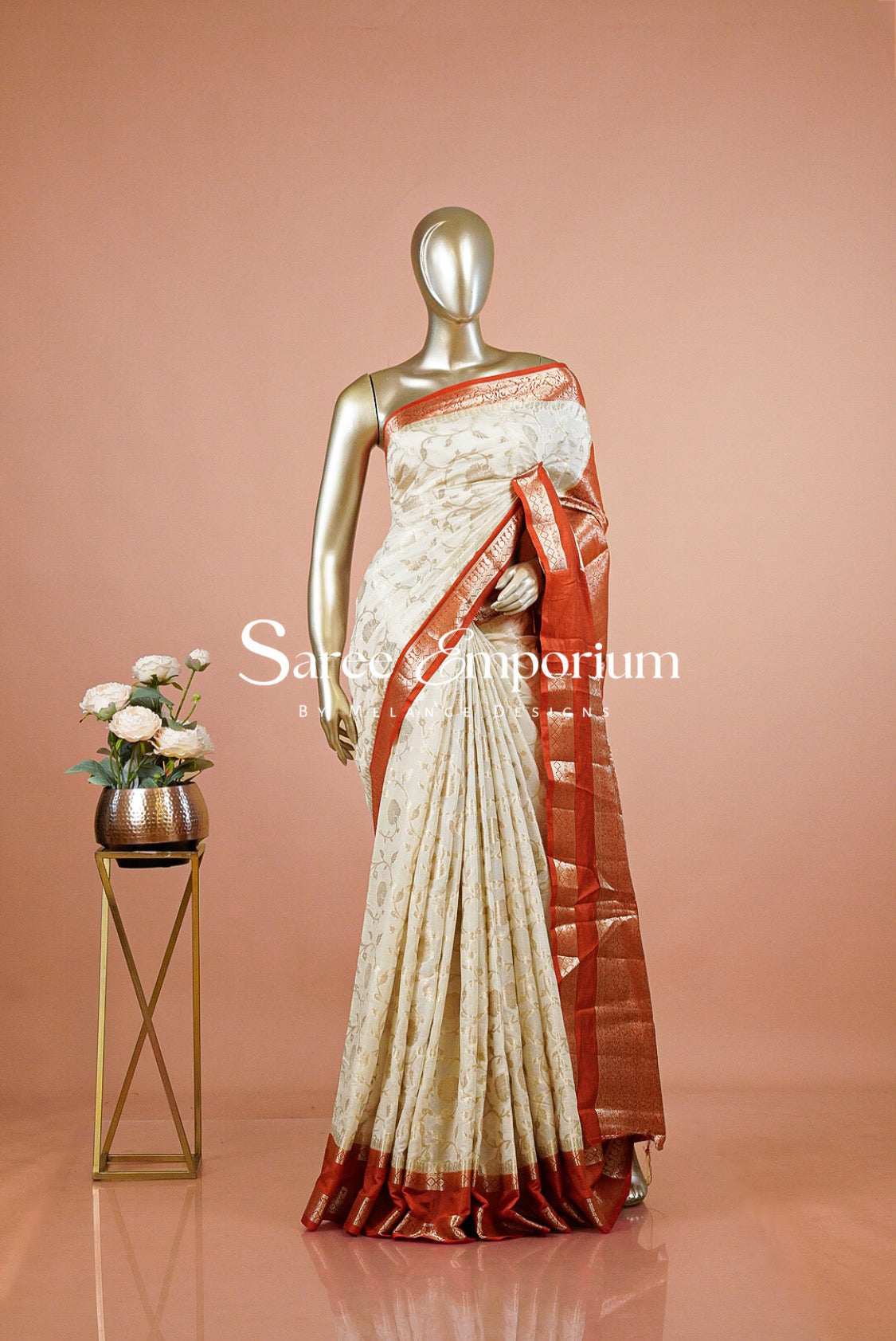 Semi Banarasi Saree for Women MDS0320