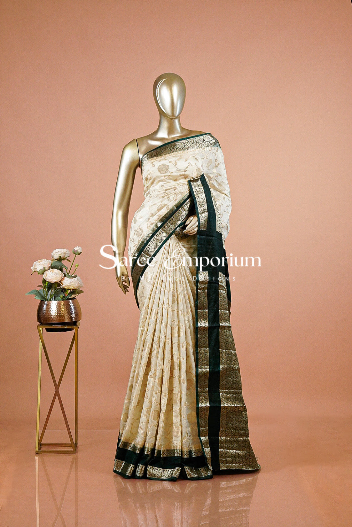 Semi Banarasi Saree for Women MDS0321