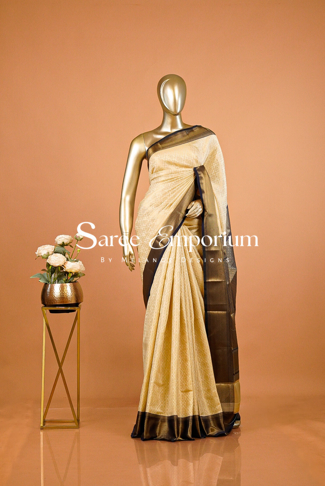 Semi Brocade Saree For Women MDS0318