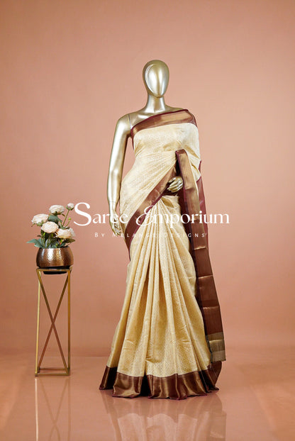 Semi Brocade Saree For Women MDS0319