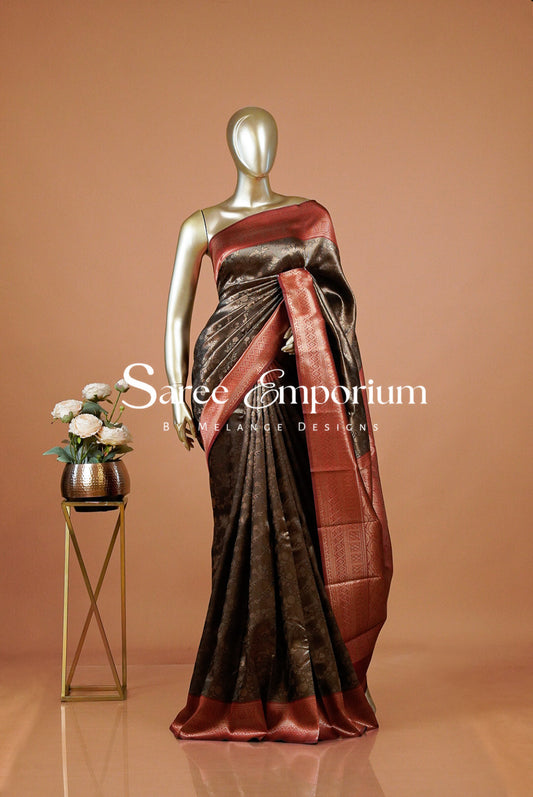 Semi Silk Saree For Women MDS0323