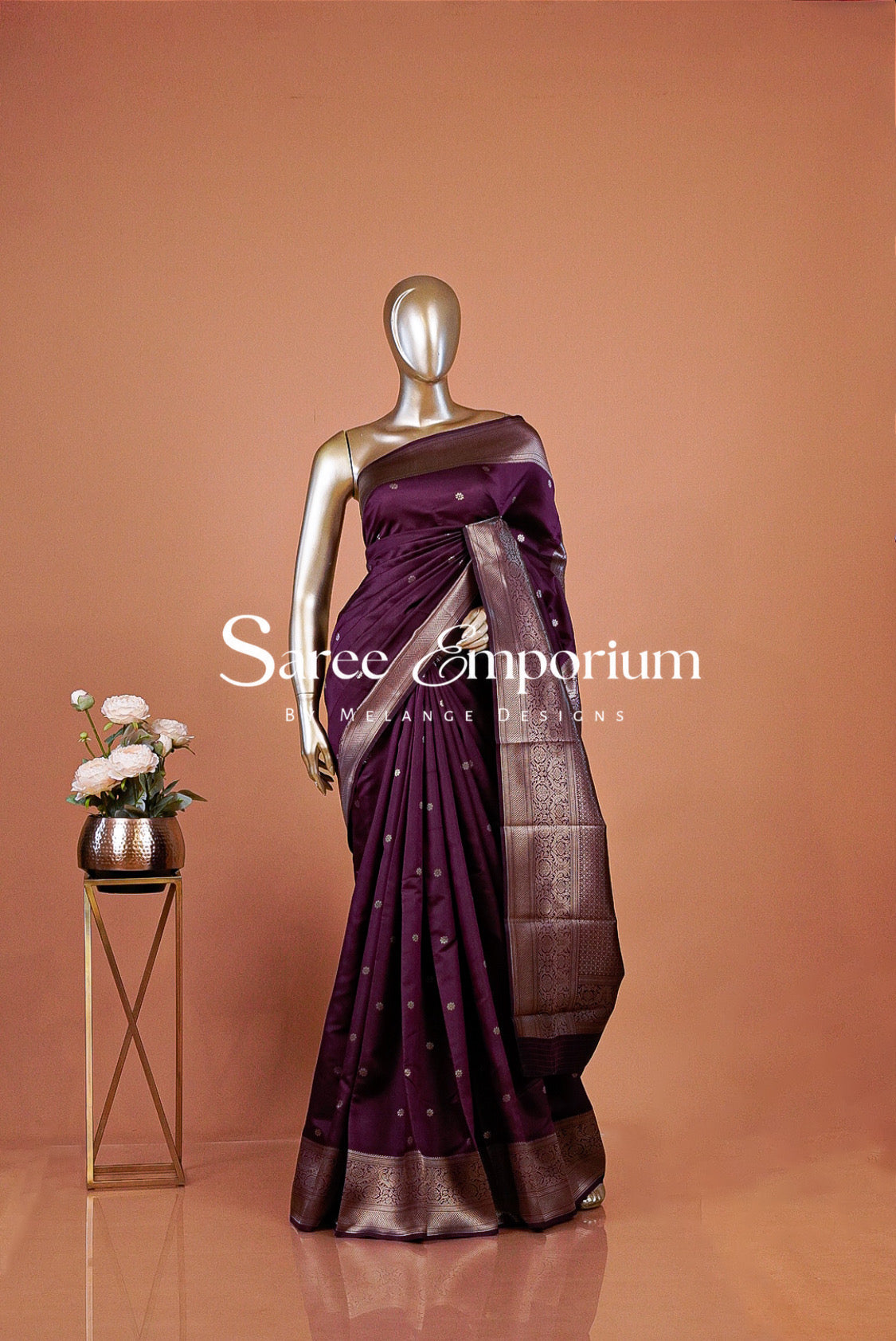 Semi Silk Saree For Women MDS0358