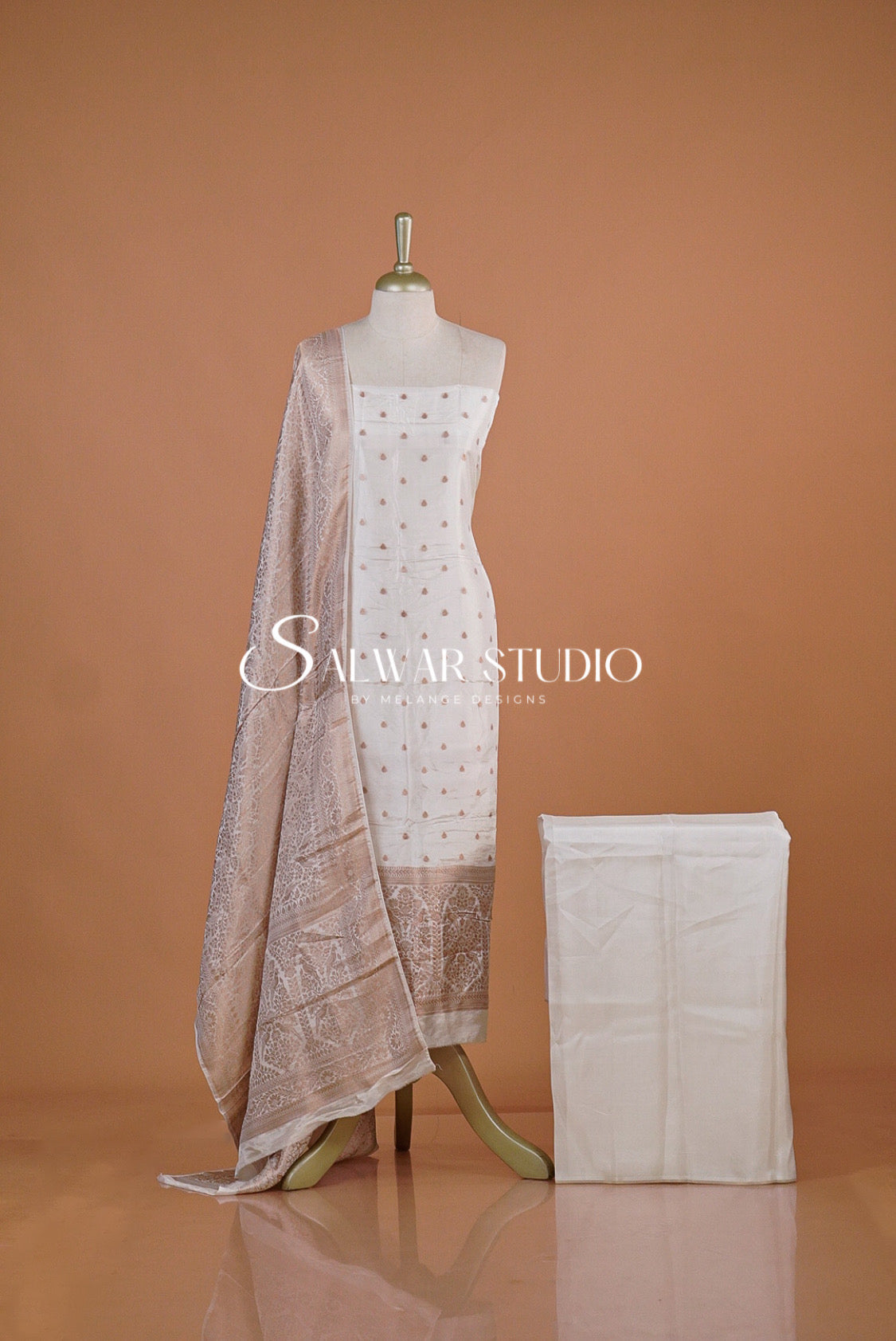 Silk Banarasi Unstitched Salwar Suit Dress Material AC0174