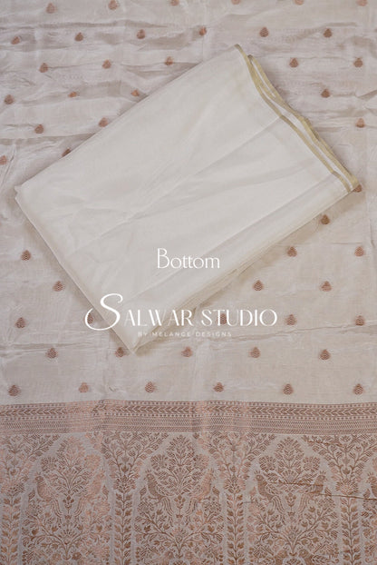 Silk Banarasi Unstitched Salwar Suit Dress Material AC0174