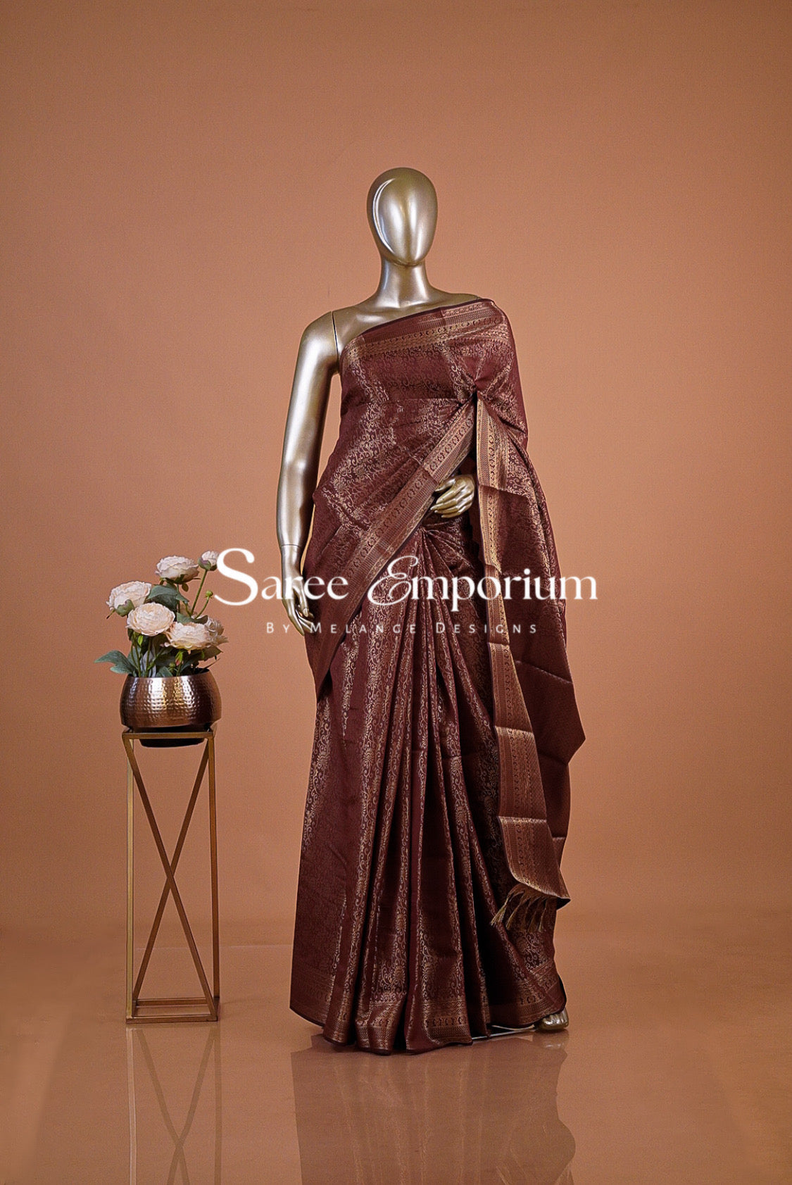 Silk Brocade Saree For Women MDS0248