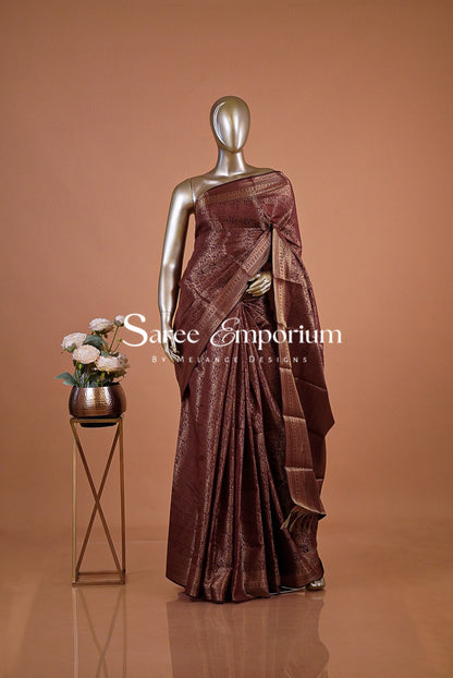 Silk Brocade Saree For Women MDS0248