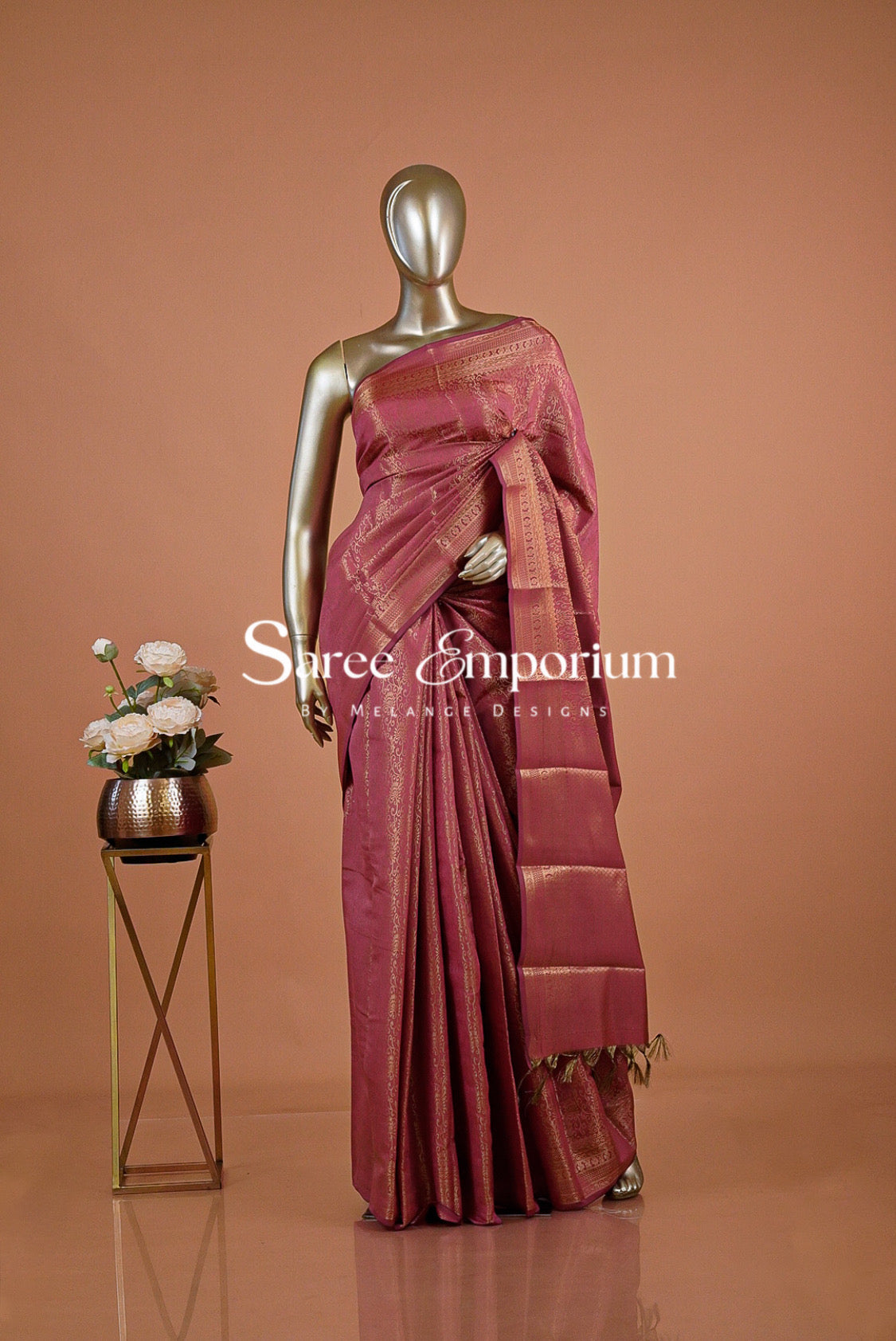 Silk Brocade Saree For Women MDS0249