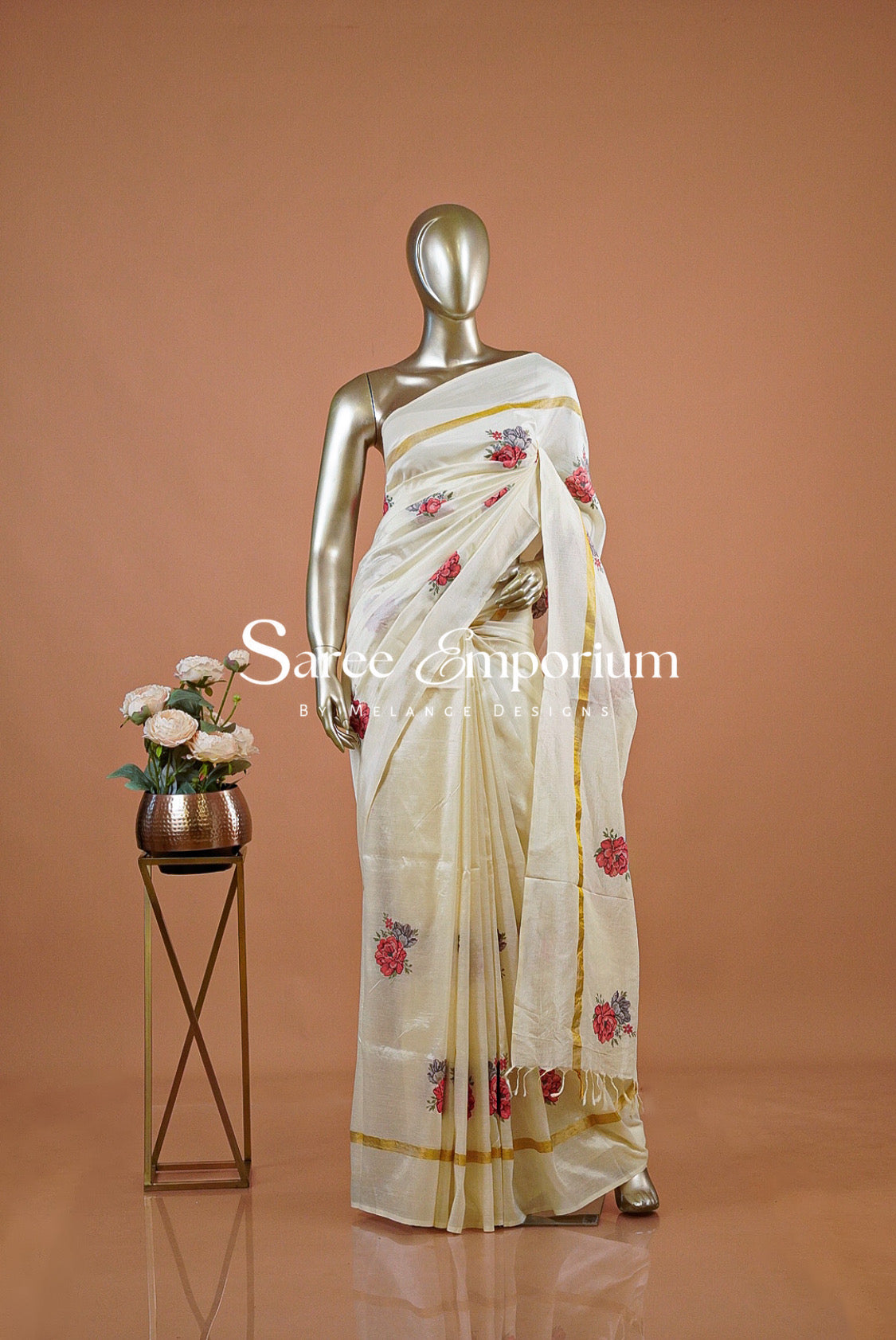 Silk Embroidery Saree For Women MDS0243