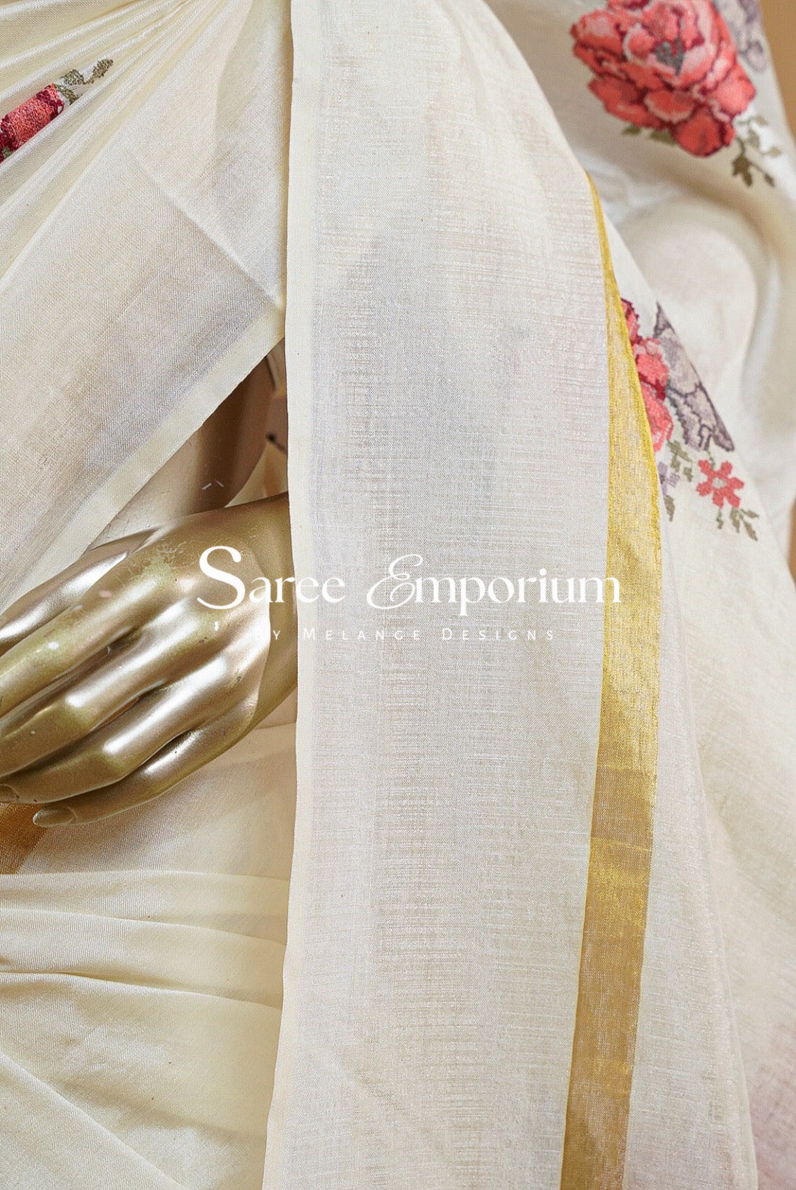 Silk Embroidery Saree For Women MDS0243