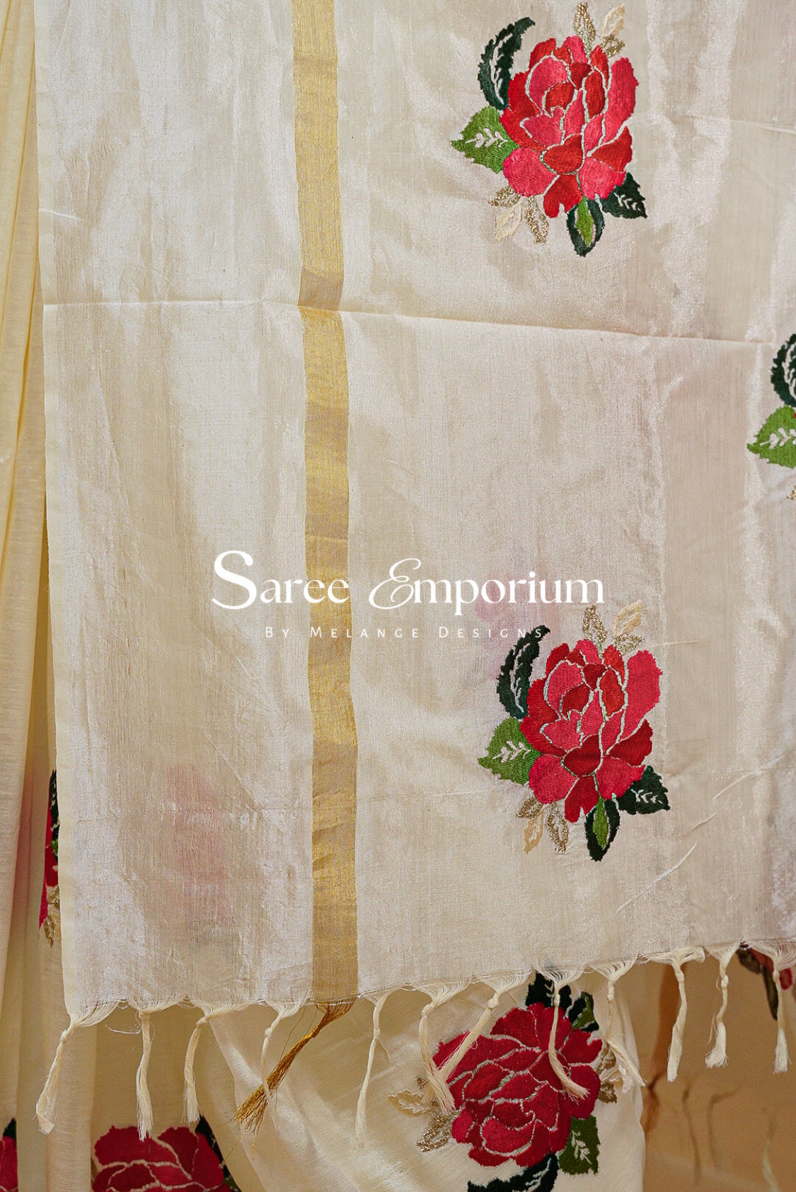 Silk Embroidery Saree For Women MDS0244