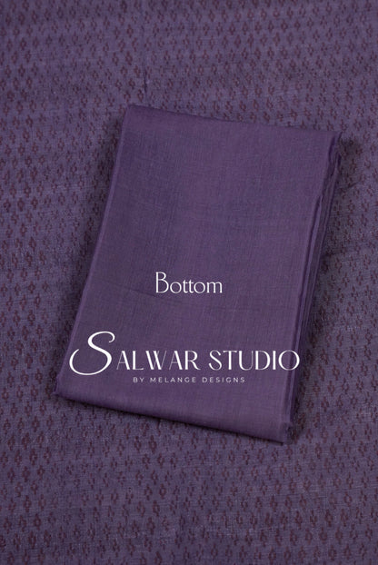 Silk Unstitched Salwar Suit Dress Material Dusty Lavender AC0345