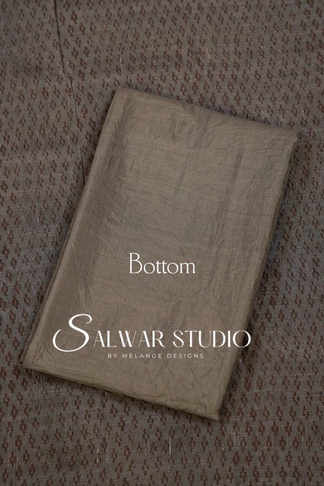 Silk Unstitched Salwar Suit Dress Material Antique Copper AC0347