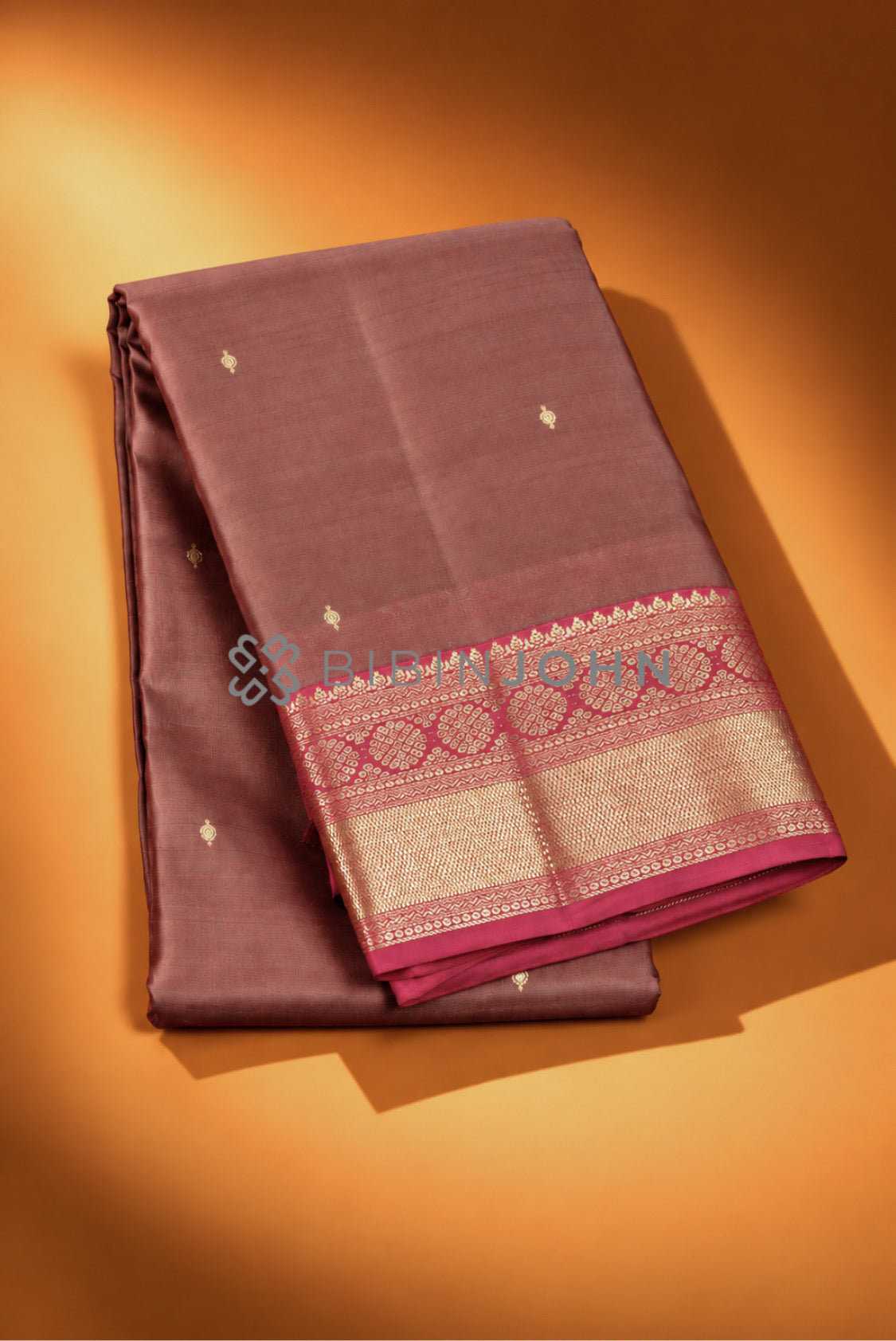 Silk Saree For Women Dusty Mauve Brown