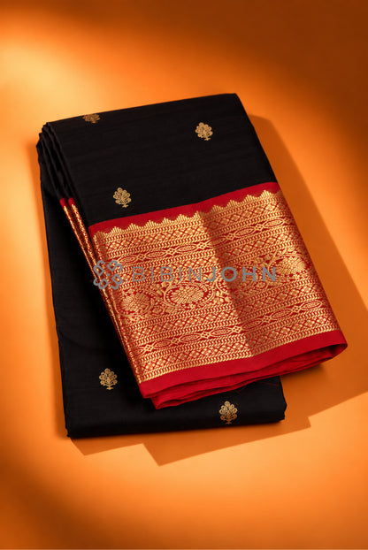 Silk Saree For Women Black