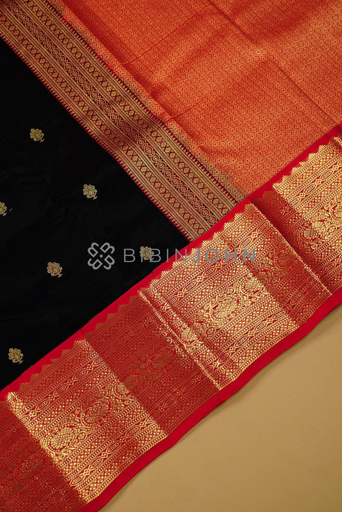 Silk Saree For Women Black pallu