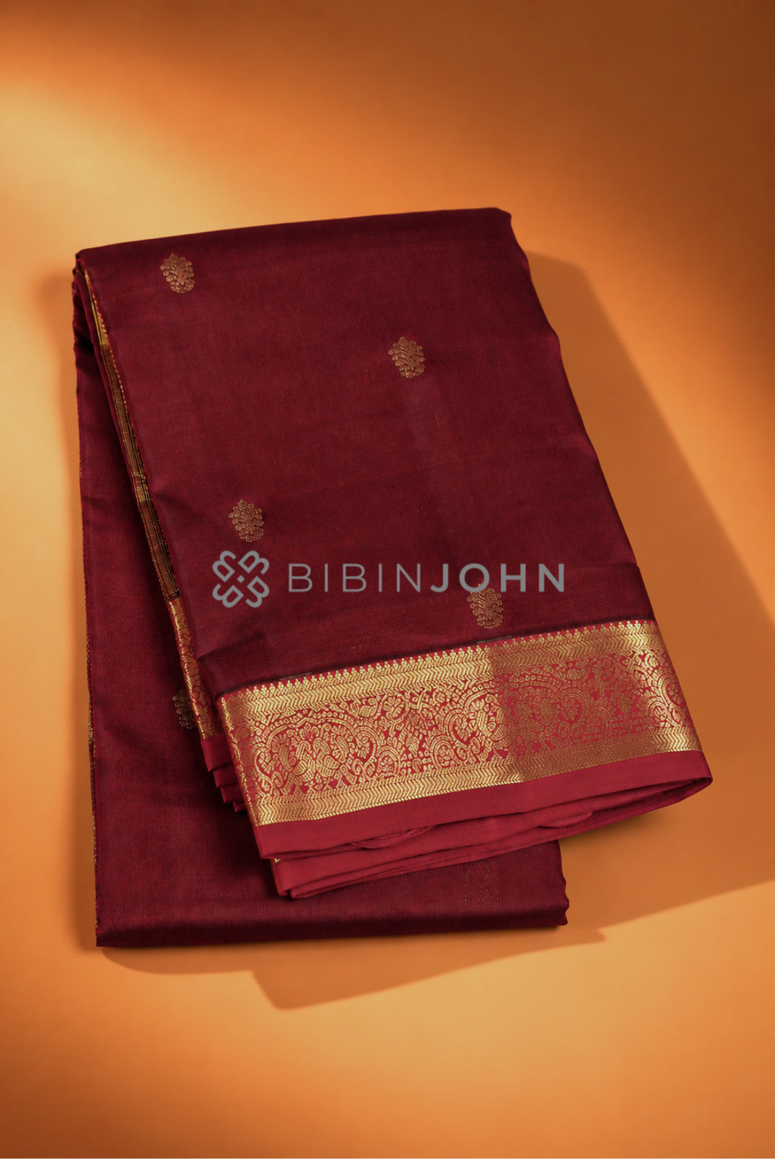 Silk Saree For Women Reddish Maroon