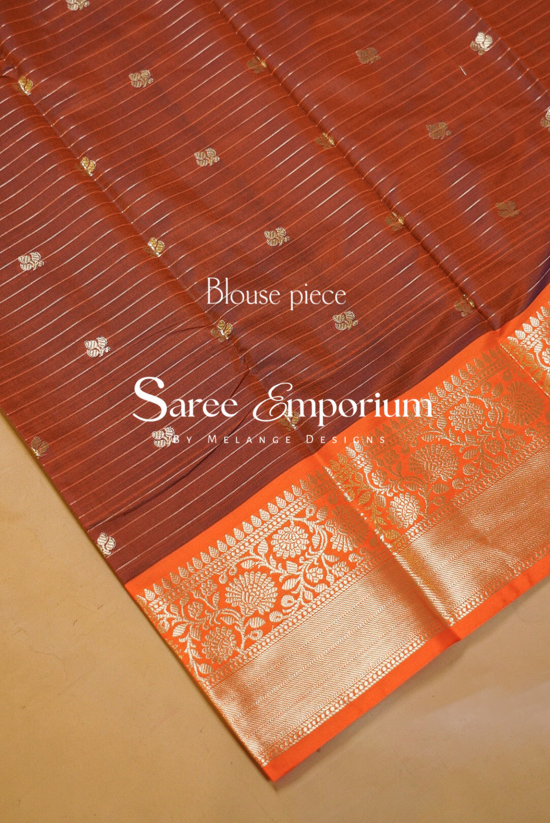 Semi Silk Saree Checks For Women Deep Navy Blue 