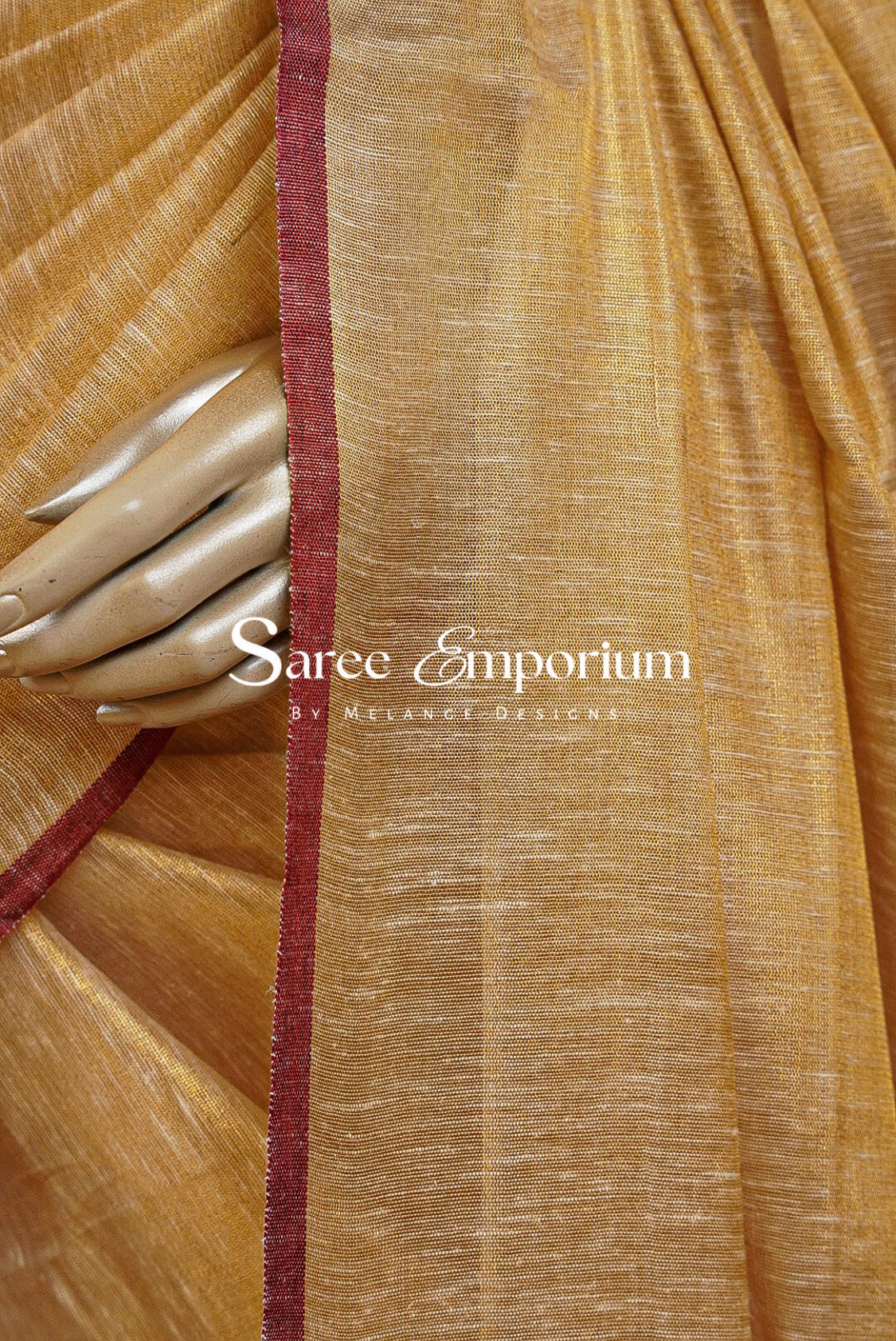 Tissue Linen Saree For Women MDS0237