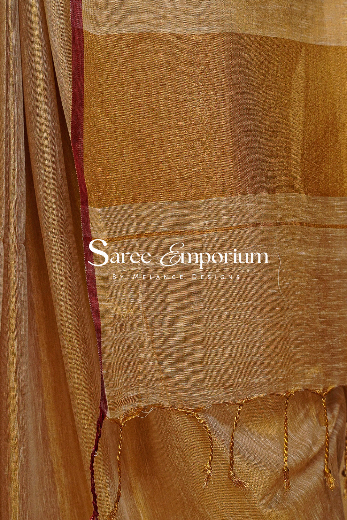 Tissue Linen Saree For Women MDS0237