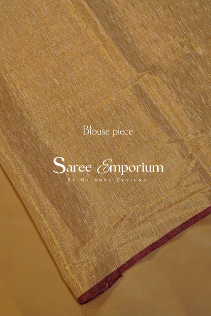 Tissue Linen Saree For Women MDS0237