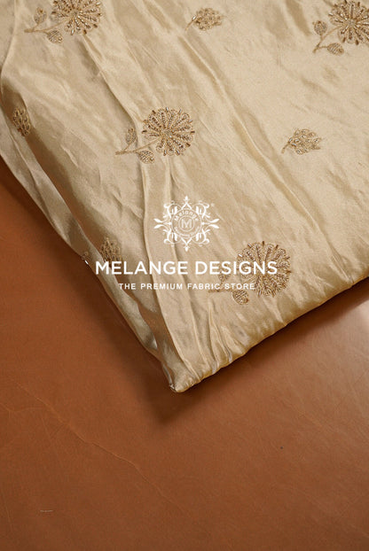 Tissue Satin Embroidery Fabric Dyeable BJ0037