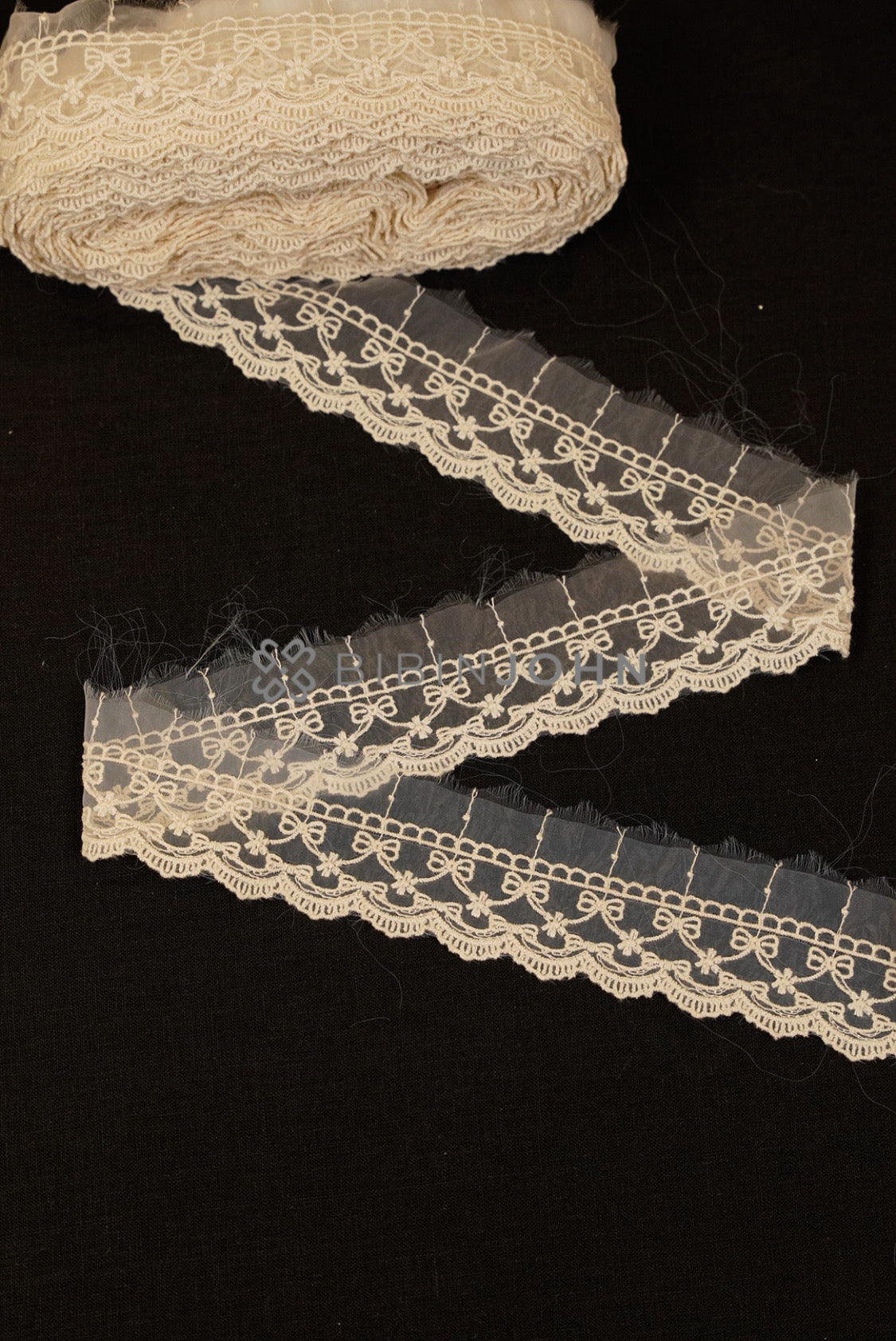 Organza Embroidery Lace Off White