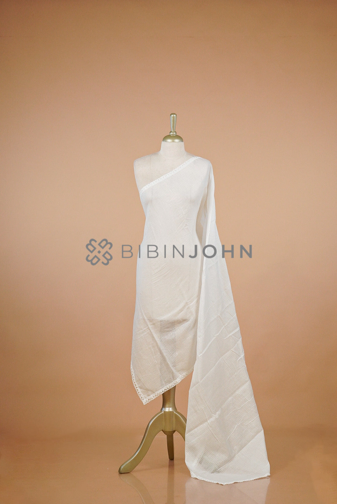 Cotta Lace Dupatta For Women White