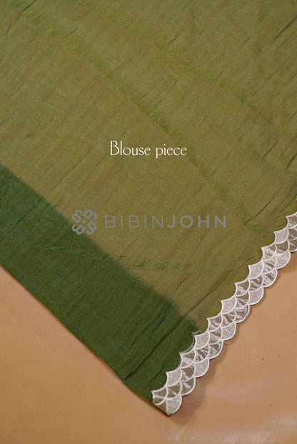 Tissue Organza Applique Saree For Women Mustard Gold BJ0646