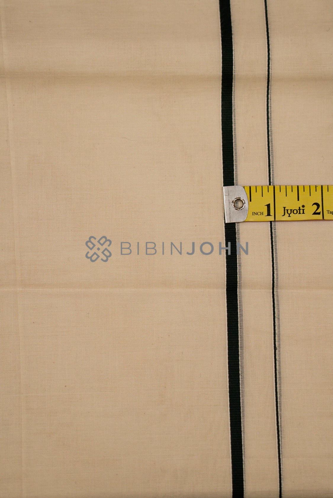 Cotton Dhoti For Men Off White  close up