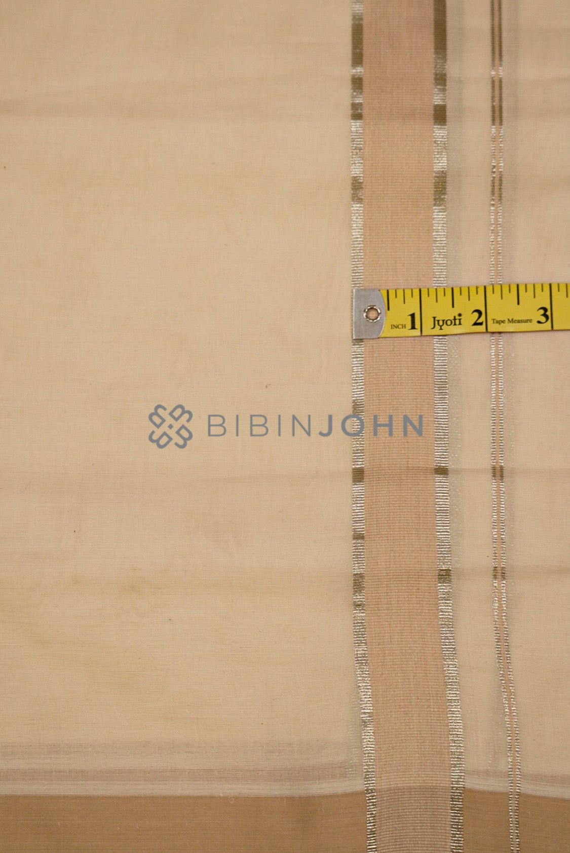 Cotton Dhoti For Men Off White  CLOSE VIEW