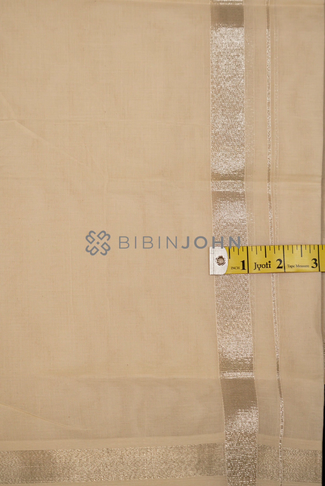 Cotton Dhoti For Men Off White close view