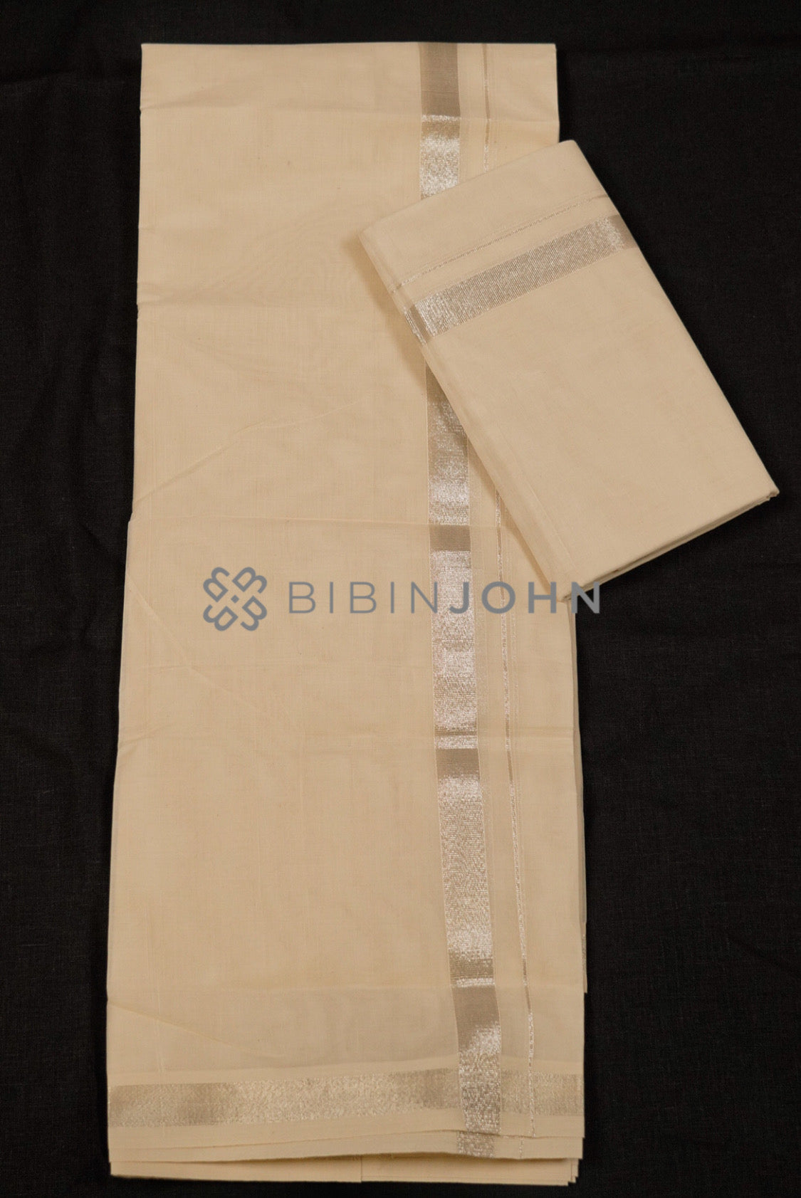 Cotton Dhoti For Men Off White full view