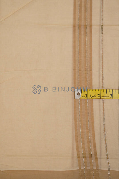 Cotton Dhoti For Men Off White close view
