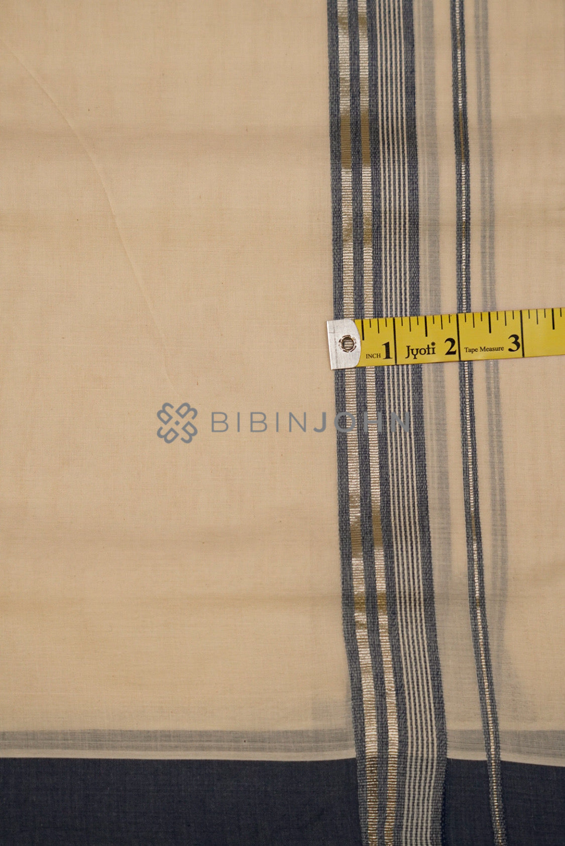 Cotton Dhoti For Men Off White  close view