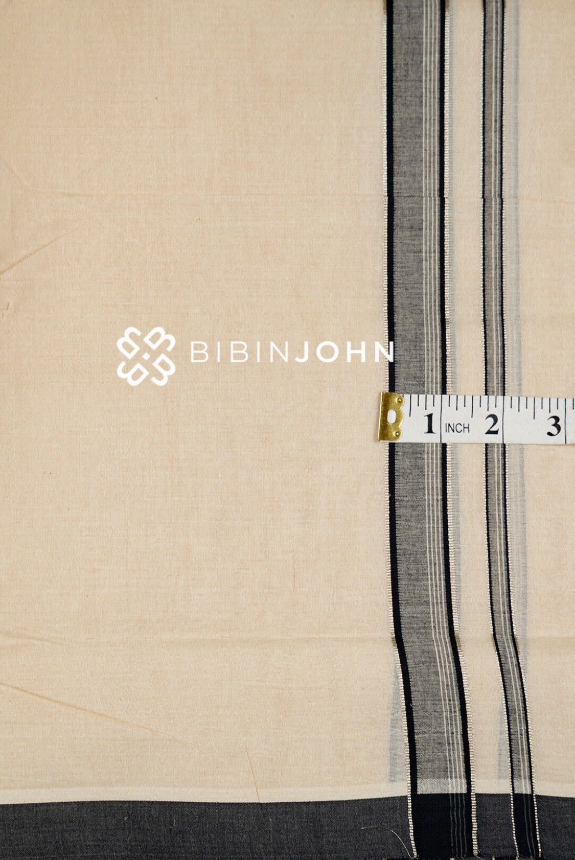 Cotton Dhoti For Men Off White  close view