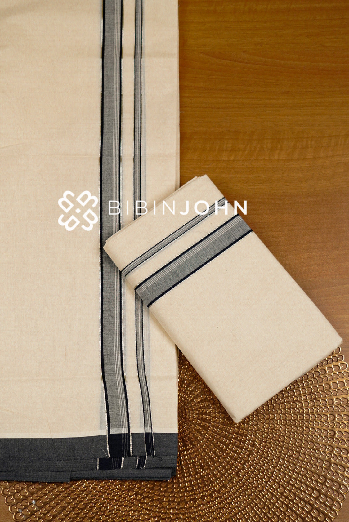 Cotton Dhoti For Men Off White full view