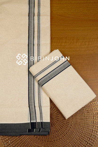Cotton Dhoti For Men Off White full view