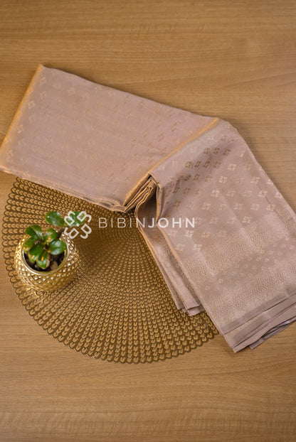 Semi Silk Saree For Women Dusty Lavender BJ1209