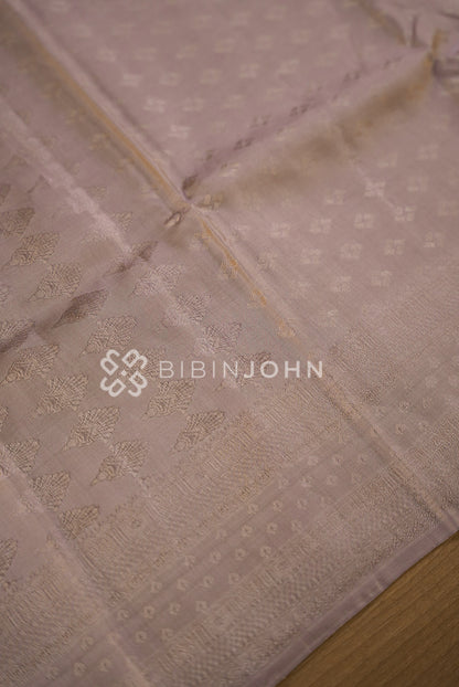 Semi Silk Saree For Women Dusty Lavender BJ1209