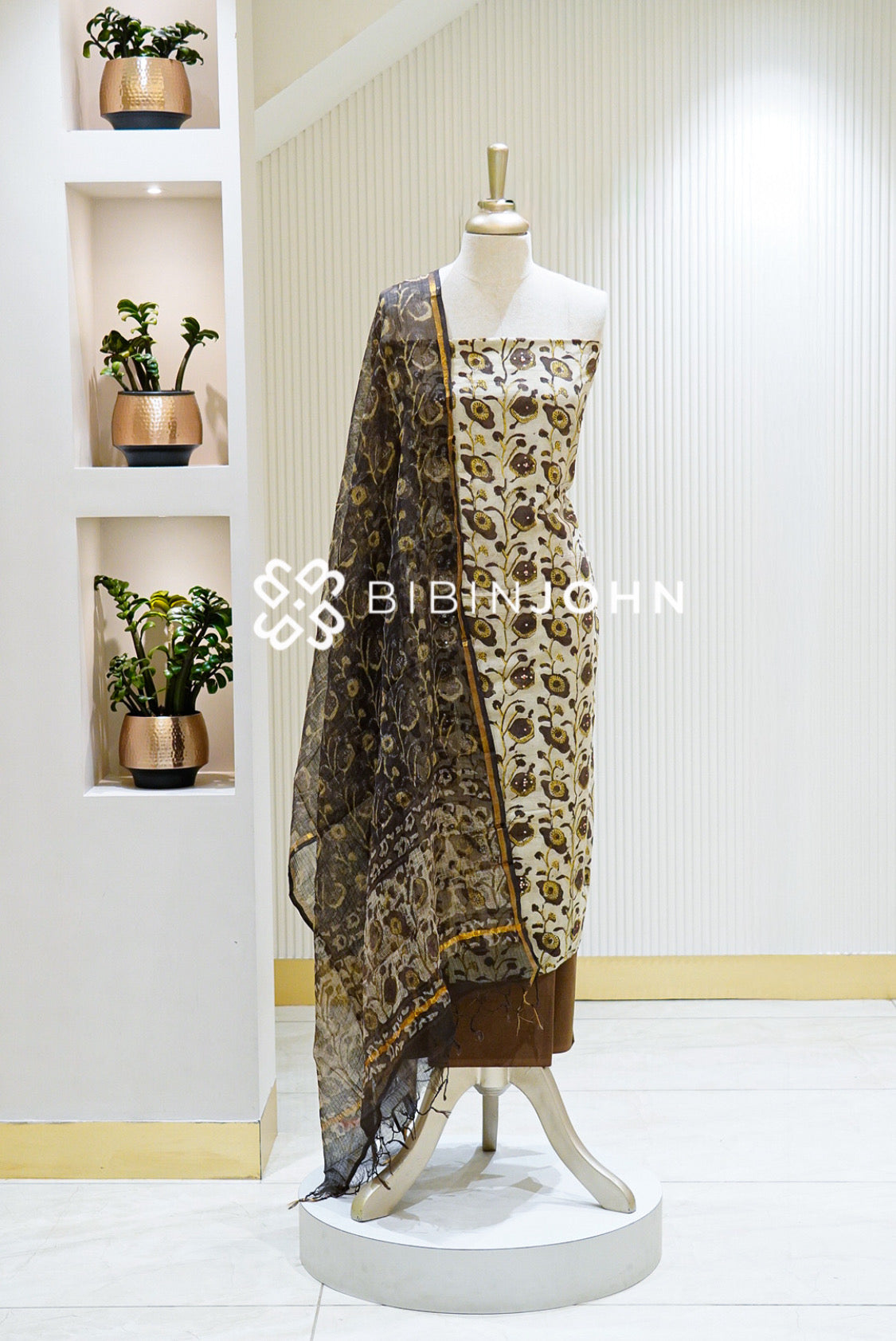 Printed Cotton Unstitched Salwar Suit Material