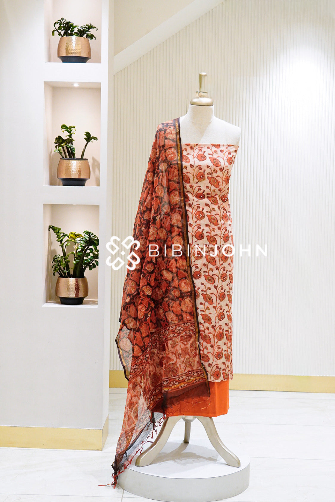 Printed Cotton Unstitched Salwar Suit Material
