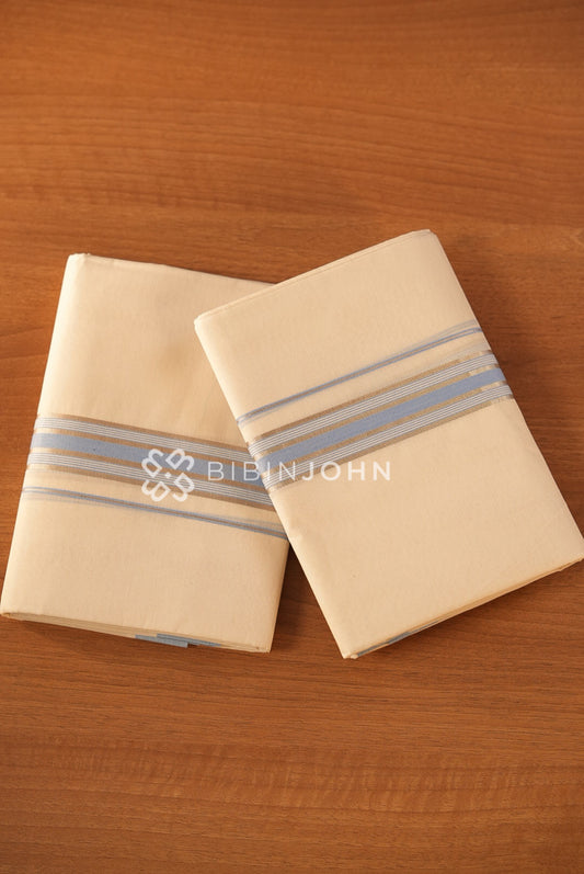 Cotton Dhoti For Men Off White BJ2039